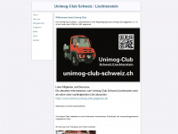 unimog-club-schweiz.ch Webseite Vorschau