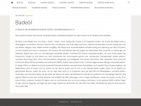 badeoel.eu Webseite Vorschau