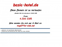 basic-hotel.de Webseite Vorschau