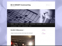 be-a-singer.de Webseite Vorschau
