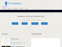 tsv-werneck.de Webseite Vorschau