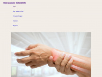 osteoporose-selbsthilfe.at Webseite Vorschau