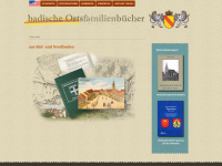 badische-ortsfamilienbuecher.de Webseite Vorschau