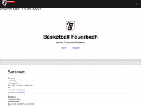 basketball-feuerbach.de Webseite Vorschau
