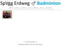 badminton-erdweg.de Webseite Vorschau