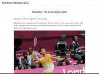 badminton-information.com Webseite Vorschau