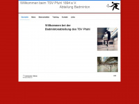 badminton-pfuhl.eu Webseite Vorschau
