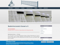 badminton-verein-kassel.de Webseite Vorschau
