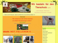 basteln-fuer-tierschutz.de Webseite Vorschau