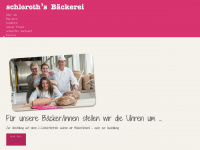 baecker-schlereth.de Webseite Vorschau