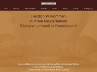baeckerei-lenhardt.de Webseite Vorschau