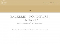 baeckerei-lennartz.de Webseite Vorschau