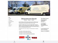 baeckereitechnik-benath.de Webseite Vorschau