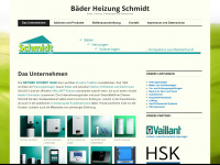 baeder-heizung-schmidt.de Webseite Vorschau