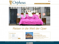 orpheusopernreisen.de Webseite Vorschau