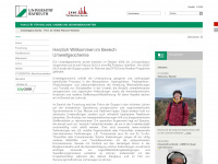 umweltgeochemie.uni-bayreuth.de Webseite Vorschau