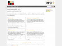 mist7.de Webseite Vorschau