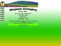 bergbaude-geisingberg.de Webseite Vorschau