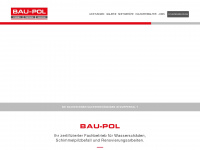 bau-pol.de Webseite Vorschau