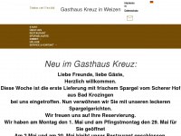 gasthaus-kreuz.de Webseite Vorschau