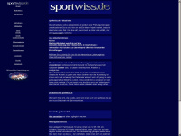 sportwiss.de Webseite Vorschau