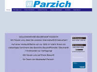 baubedarf-parzich.de Webseite Vorschau