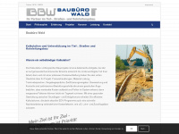 baubuero-wald.de Webseite Vorschau