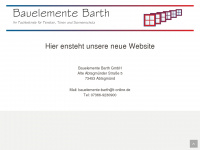 bauelemente-barth.de Webseite Vorschau