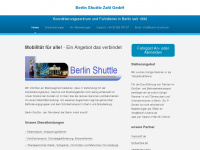 berlin-shuttle.de Webseite Vorschau