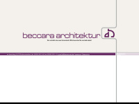beccara-arch.de Webseite Vorschau