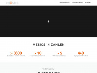 mesics.de Webseite Vorschau