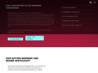 industrie-club-bremen.de Webseite Vorschau
