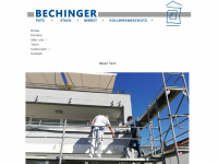 bechinger-gmbh.de Webseite Vorschau