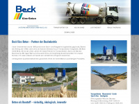 beck-beton.de Webseite Vorschau