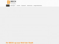 beck-ftm.de Webseite Vorschau