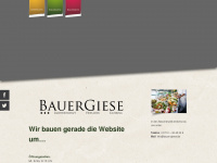 bauergiese.de Webseite Vorschau
