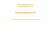 balanceandhealth.de Webseite Vorschau