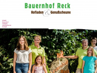 bauernhof-reck.de Webseite Vorschau