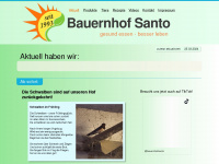 bauernhof-santo.de Webseite Vorschau