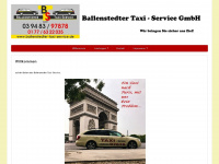 ballenstedter-taxi-service.de Webseite Vorschau