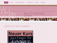 ballett-jontza.de Webseite Vorschau