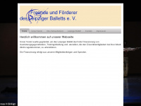 ballettfreunde-leipzig.de Webseite Vorschau