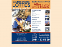 bauflaschnerei-lottes.de Webseite Vorschau