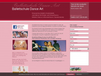 ballettschule-danceart.de Webseite Vorschau