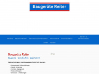 baugeraete-reiter.de Webseite Vorschau