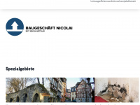 baugeschaeft-nicolai.de Webseite Vorschau