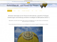 ballon-pilot.de Webseite Vorschau