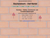 bauhandwerk-nentel.de Webseite Vorschau
