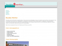 bauidee-werther.de Webseite Vorschau
