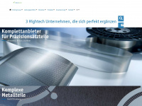 micrometal.de Webseite Vorschau